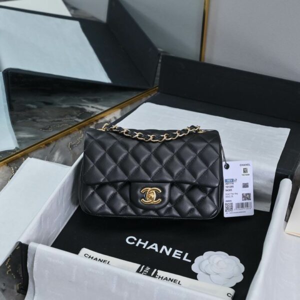 CN Classic Flap Bag Gold Toned Hardware Black For Women A01116 CN Classic Flap Bag Gold Toned Hardware Black For Women A01116