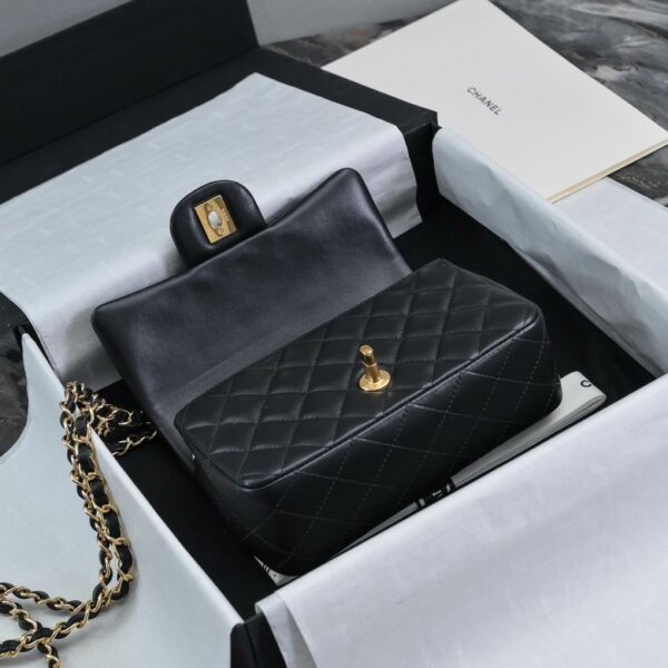 CN Classic Flap Bag Gold Toned Hardware Black For Women A01116 CN Classic Flap Bag Gold Toned Hardware Black For Women A01116