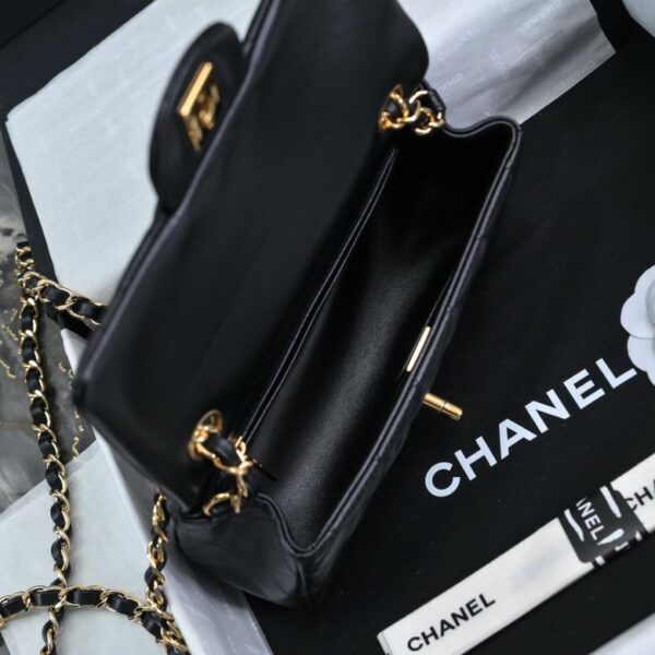 CN Classic Flap Bag Gold Toned Hardware Black For Women A01116 CN Classic Flap Bag Gold Toned Hardware Black For Women A01116