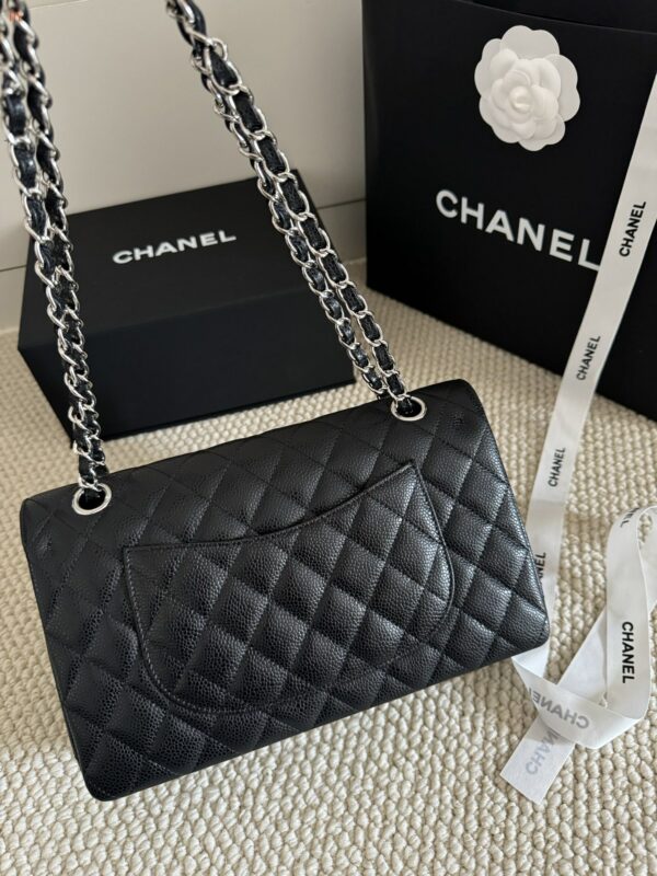 CN Classic Handbag with Silver Hardware in Black for Women A01112 CN Classic Handbag with Silver Hardware in Black for Women A01112