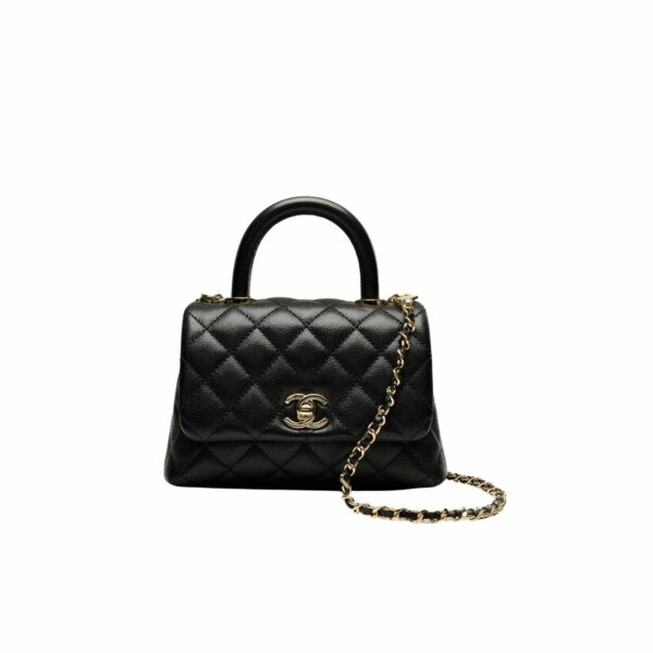 CN Classic Mini Flap Coco bag Top Handle Black For Women CN Classic Mini Flap Coco bag Top Handle Black For Women
