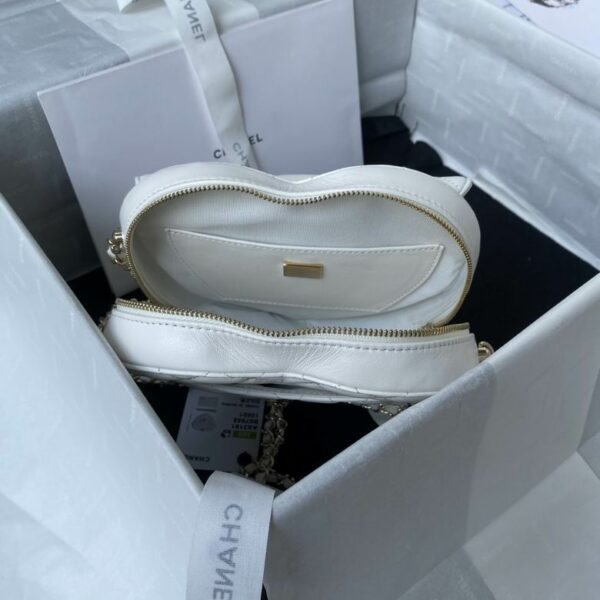 CN Mini Heart Bag White For Women AS3191 B07958 10601 CN Mini Heart Bag White For Women AS3191 B07958 10601
