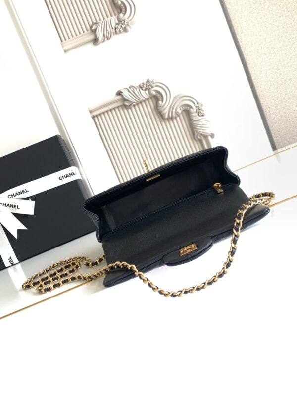 CN Mini Flap Bag With Top Handle Black For Women