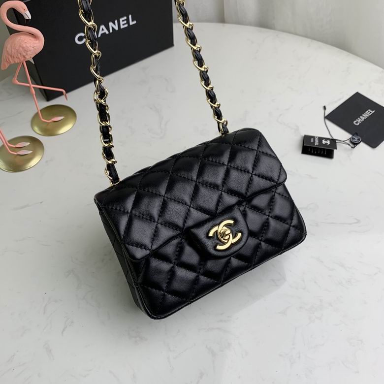 CN Classic Mini Flap Bag Gold Toned Hardware Black For Women CN Classic Mini Flap Bag Gold Toned Hardware Black For Women