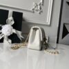 CN Mini Flap Bag With CC Ball On Strap White For Women AS1786 CN Mini Flap Bag With CC Ball On Strap White For Women AS1786