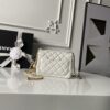CN Mini Flap Bag With CC Ball On Strap White For Women AS1786 CN Mini Flap Bag With CC Ball On Strap White For Women AS1786
