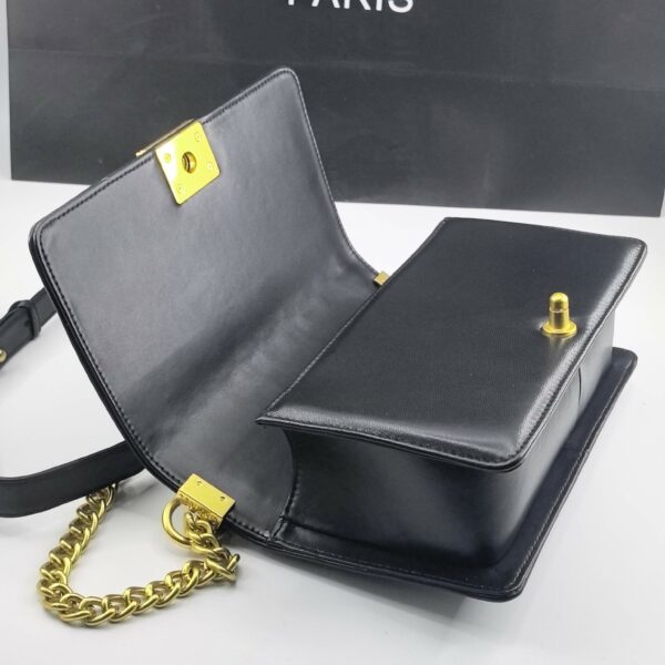 CN Boy Handbag Gold Toned Hardware Black For Women A67086 CN Boy Handbag Gold Toned Hardware Black For Women A67086