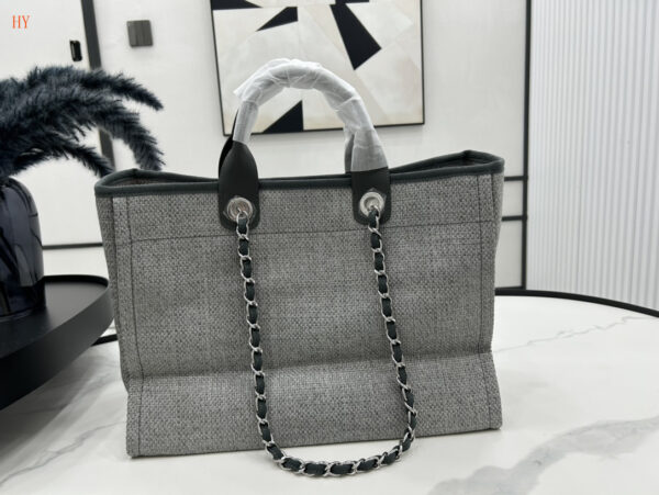 CN Deauville Tote Canvas Bag Light Grey For Women A66941 CN Deauville Tote Canvas Bag Light Grey For Women A66941