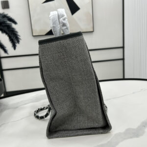 CN Deauville Tote Canvas Bag Light Grey For Women A66941 3 ca4cd8d7