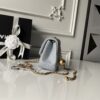 CN Classic Flap With Charm Chain With CC Details On Strap Bag Gold Hardware Grey CN Classic Flap With Charm Chain With CC Details On Strap Bag Gold Hardware Grey