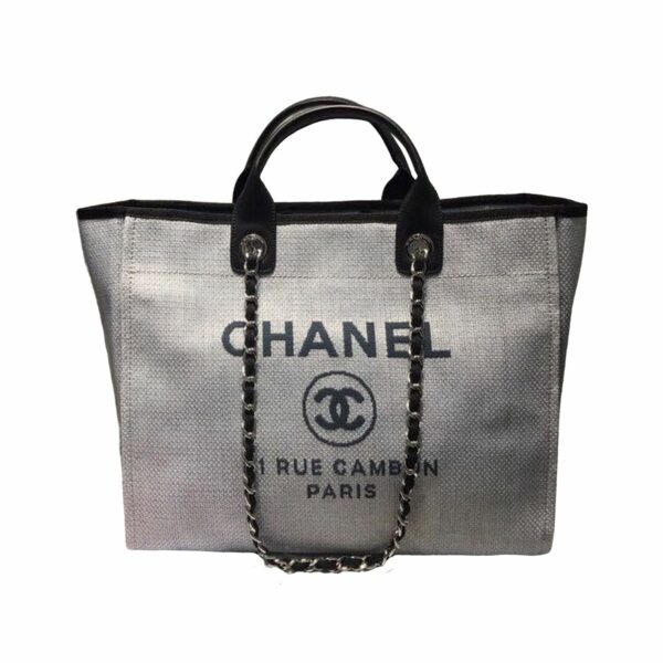 CN Deauville Tote Canvas Bag Light Grey For Women A66941 CN Deauville Tote Canvas Bag Light Grey For Women A66941