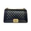 CN Boy Handbag Gold Toned Hardware Black For Women A67086 CN Boy Handbag Gold Toned Hardware Black For Women A67086