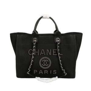 CN Large Deauville Pearl Tote Bag Black For Women A66941
