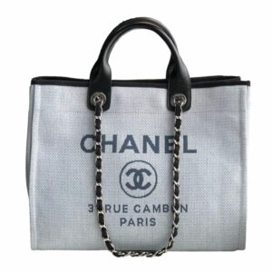 CN Deauville Tote 38cm White Gray For Women A66941