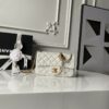 CN Flap Bag With CC Ball On Strap White For Women AS1787
