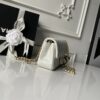 CN Flap Bag With CC Ball On Strap White For Women AS1787