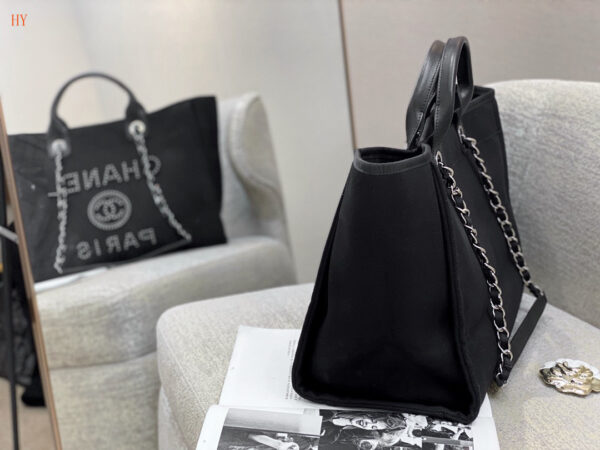 CN Large Deauville Pearl Tote Bag Black For Women A66941
