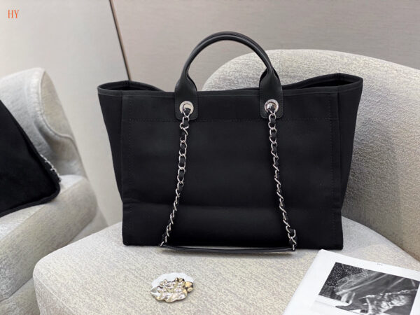 CN Large Deauville Pearl Tote Bag Black For Women A66941