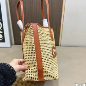 New Collection Fashion GG Raffia-Effect Tote Bag C2301200