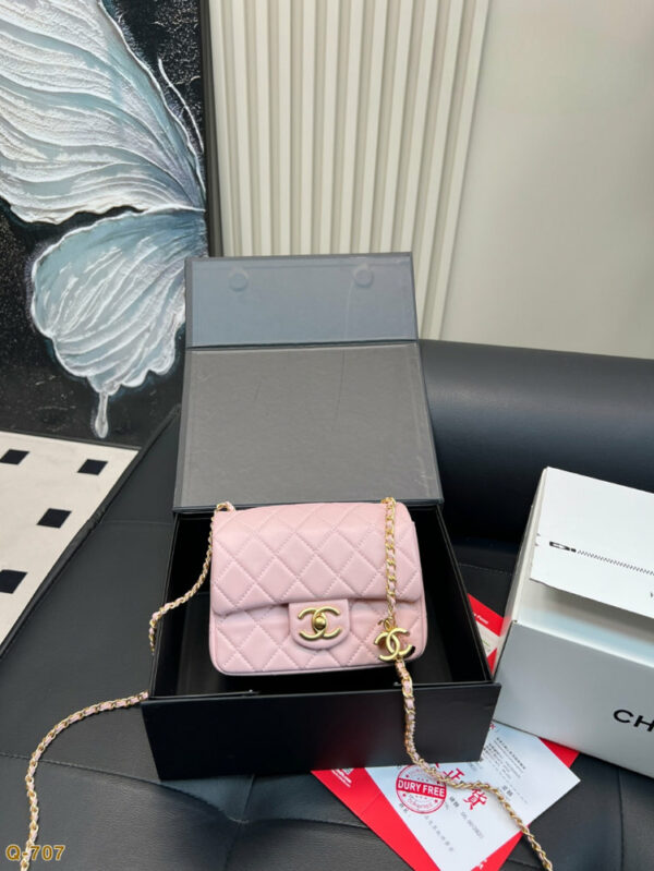 Fashion CN Mini Flap Bag Pink 910293