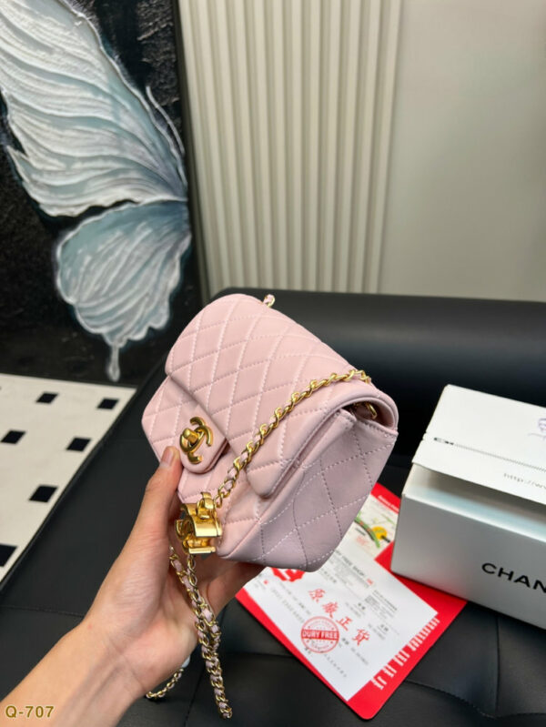 Fashion CN Mini Flap Bag Pink 910293