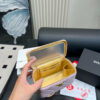 Fashion CN Small Vanity Case With Gold Ball On Strap Pink 910297