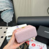 Fashion CN Small Vanity Case With Gold Ball On Strap Pink 910297