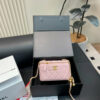 Fashion CN Small Vanity Case With Gold Ball On Strap Pink 910297