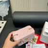 Fashion CN Small Vanity Case With Gold Ball On Strap Pink 910297