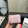 Fashion CN Small Vanity Case With Gold Ball On Strap Pink 910297