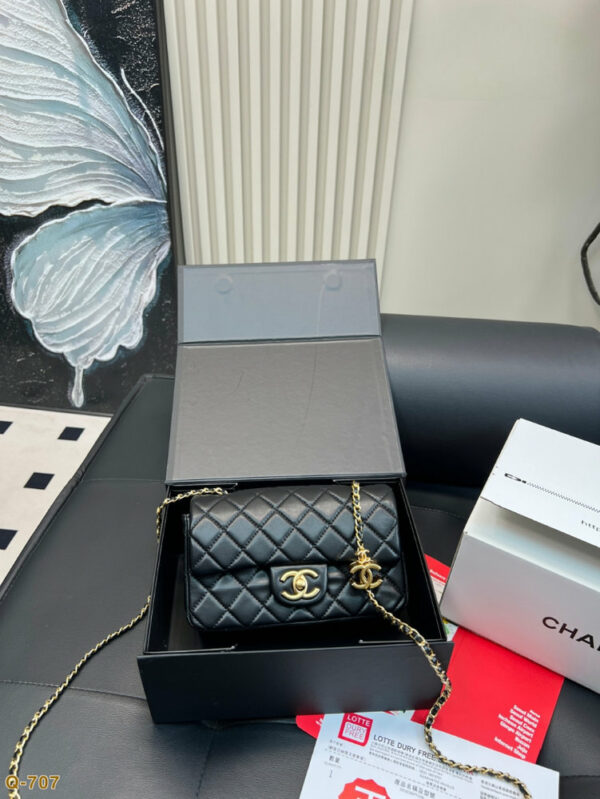 Fashion CN Mini Flap Bag Black 910299