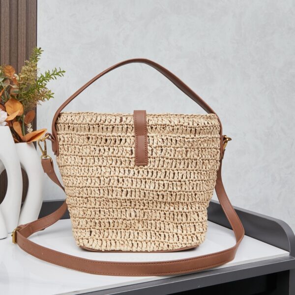 YSL Le 37 Raffia Bucket Bag 1977 YSL Le 37 Raffia Bucket Bag 1977