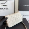 Fashion CN Caviar Quilted Wallet On Chain 910318