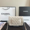 Fashion CN Caviar Quilted Wallet On Chain 910318