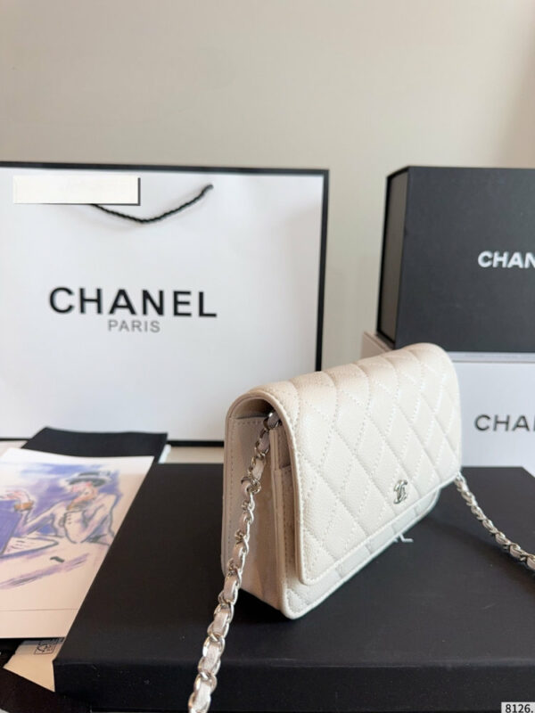 Fashion CN Caviar Quilted Wallet On Chain 910318