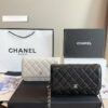 Fashion CN Caviar Quilted Wallet On Chain 910318