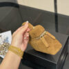 Fashion CN Suede Top Handle Vanity Case Bag 910328