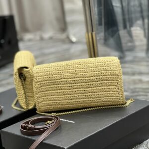 YSL Saint Laurent Kate 99 Raffia Shoulder Bag 0000 2 20260412 145443
