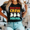 Boo Boo Crew Squad Nurse Halloween Nurses RN Ghost Women T-Shirt