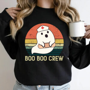 Boo Boo Crew Nurse Halloween Shirt For Nurses RN Ghost T-Shirt