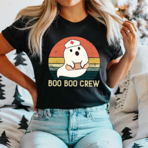 Boo Boo Crew Nurse Halloween Shirt For Nurses RN Ghost T-Shirt