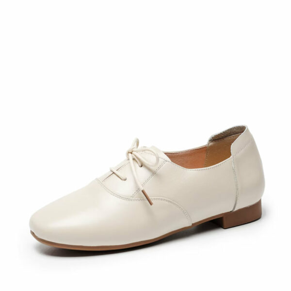 Handmade Women Genuine Leather Tie Shoes K8821
