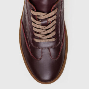 Leather Sneakers, Fashionable Handcrafted Footwear Z1199