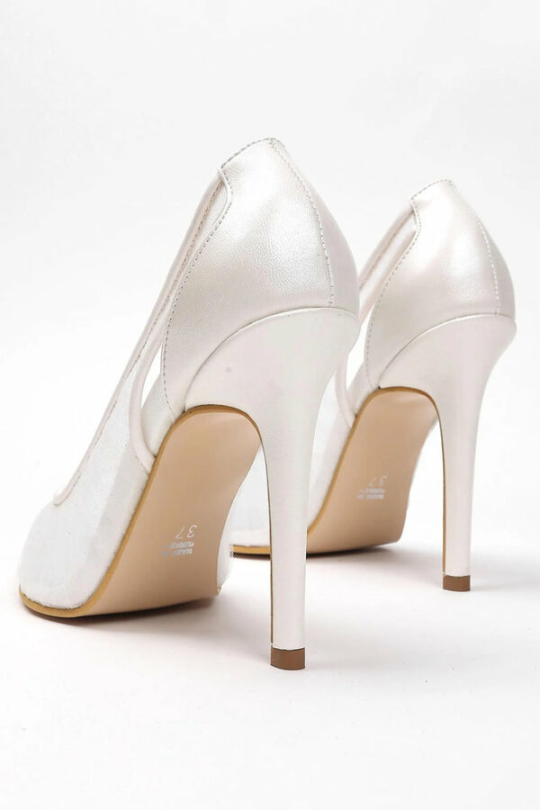 Sheer Stiletto Heels, Pointed Bridal Shoes For Weddings M1974 Sheer Stiletto Heels, Pointed Bridal Shoes For Weddings M1974