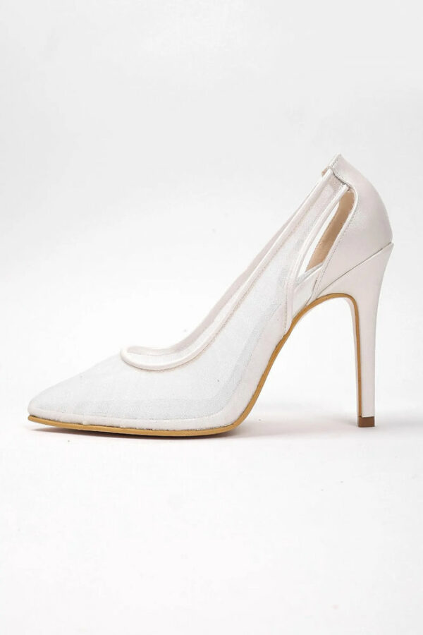 Sheer Stiletto Heels, Pointed Bridal Shoes For Weddings M1974 Sheer Stiletto Heels, Pointed Bridal Shoes For Weddings M1974