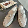 Suede Leather Loafers, Women’s Comfortable Summer Shoes N2649