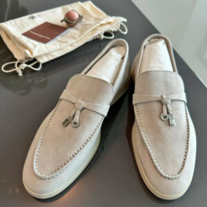 Suede Leather Loafers, Women’s Comfortable Summer Shoes N2649