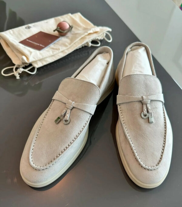 Suede Leather Loafers, Women’s Comfortable Summer Shoes N2649