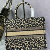 DO Medium Canvas Leopard Mizza Book Tote DO Medium Canvas Leopard Mizza Book Tote