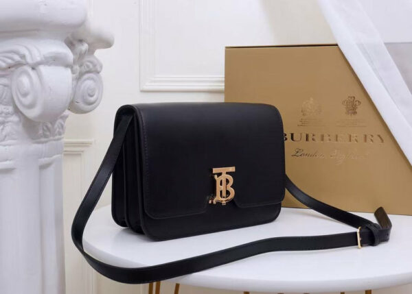 Burberry Medium Grainy Leather Black Bag